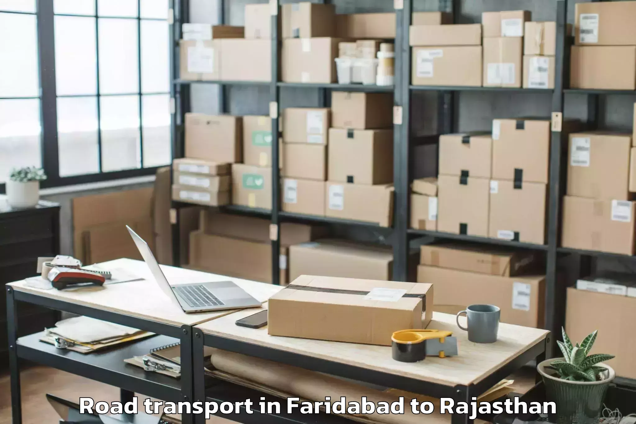 Top Faridabad to Raffles University Neemrana Road Transport Available